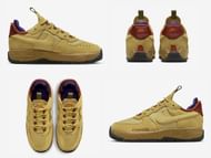 Nike Air Force 1 Wild "Wheat Gold" sneakers (Image via Twitter/@fullress)